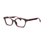 Marin Flared Eyeglass Frames - Red Static 1006